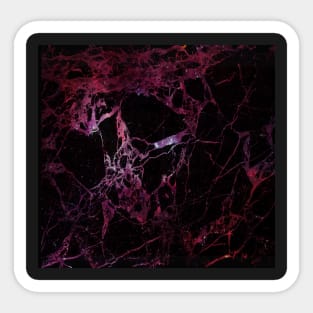 Marble galaxy texture - red galaxy Sticker